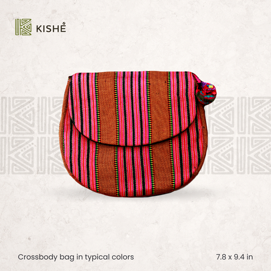 Crossbody bag in typical colors