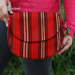 Crossbody bag in typical colors
