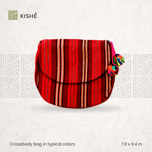 Crossbody bag in typical colors