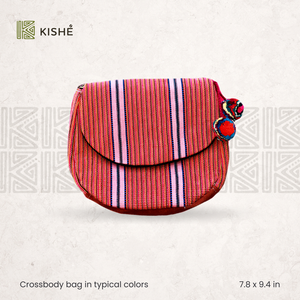 Crossbody bag in typical colors