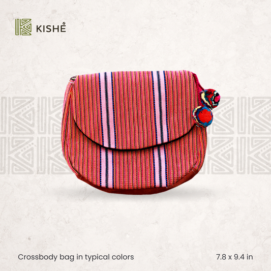 Crossbody bag in typical colors