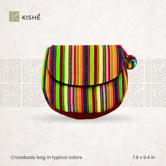 Crossbody bag in typical colors