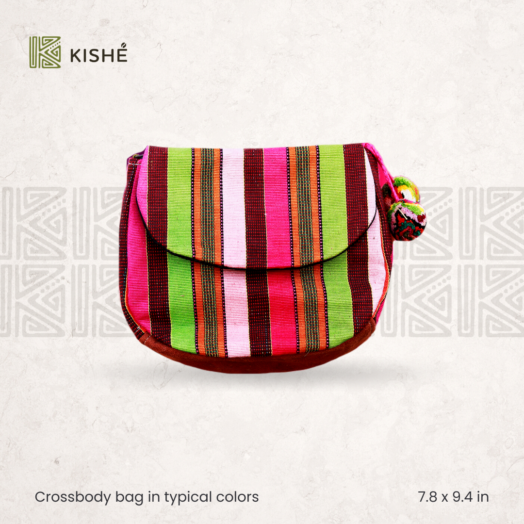 Crossbody bag in typical colors