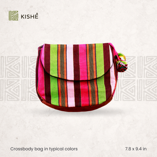 Crossbody bag in typical colors