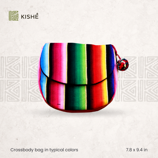 Crossbody bag in typical colors