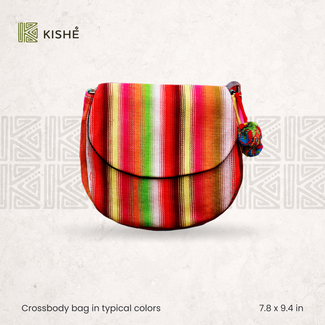 Crossbody bag in typical colors