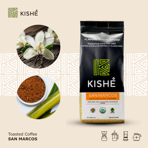 Organic San Marcos toasted coffee, 12onz Kishe Organics