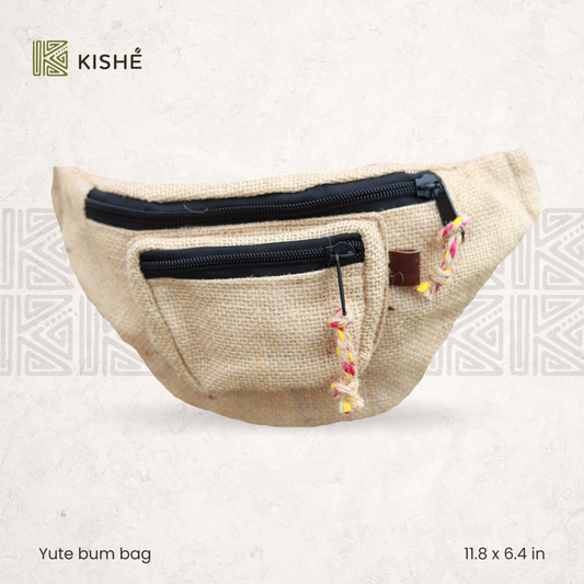 Yute Bum bag, Kishé Organics